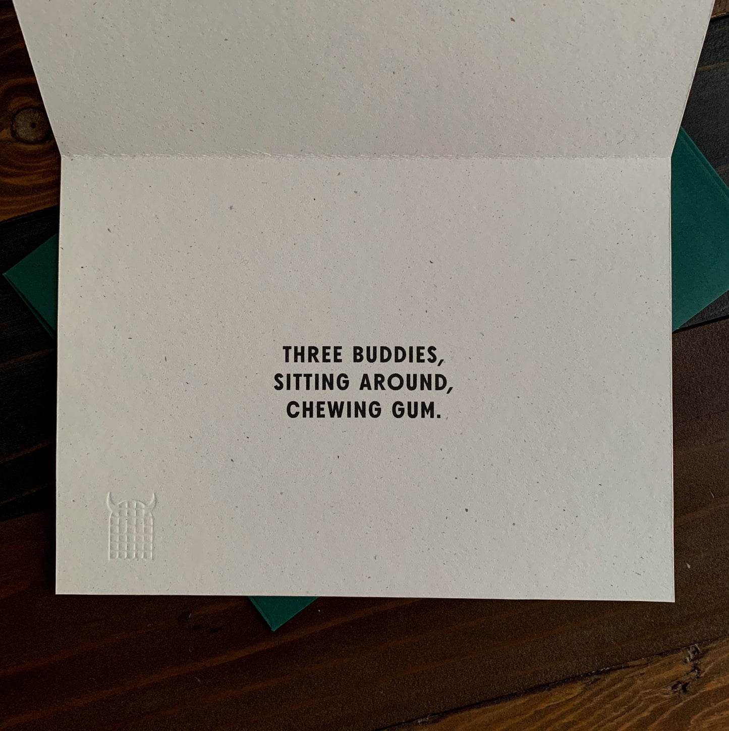 Three Buddies Chewing Gum Card