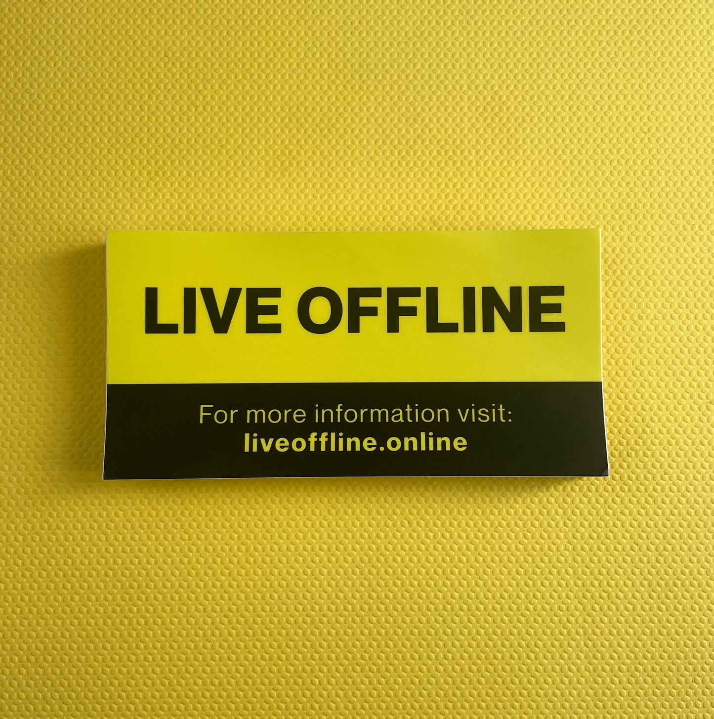 Live Offline Bumper Sticker