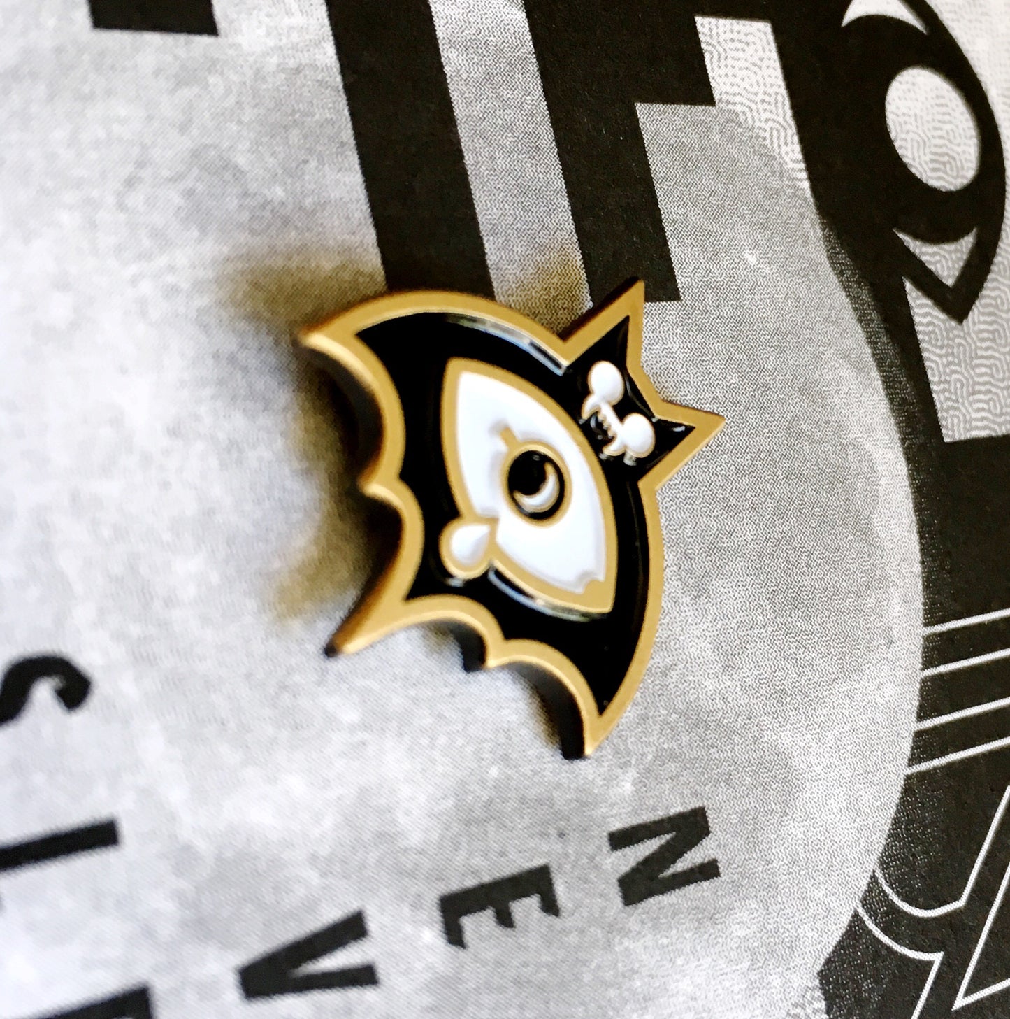 Never Sleep Baby Bat Pin