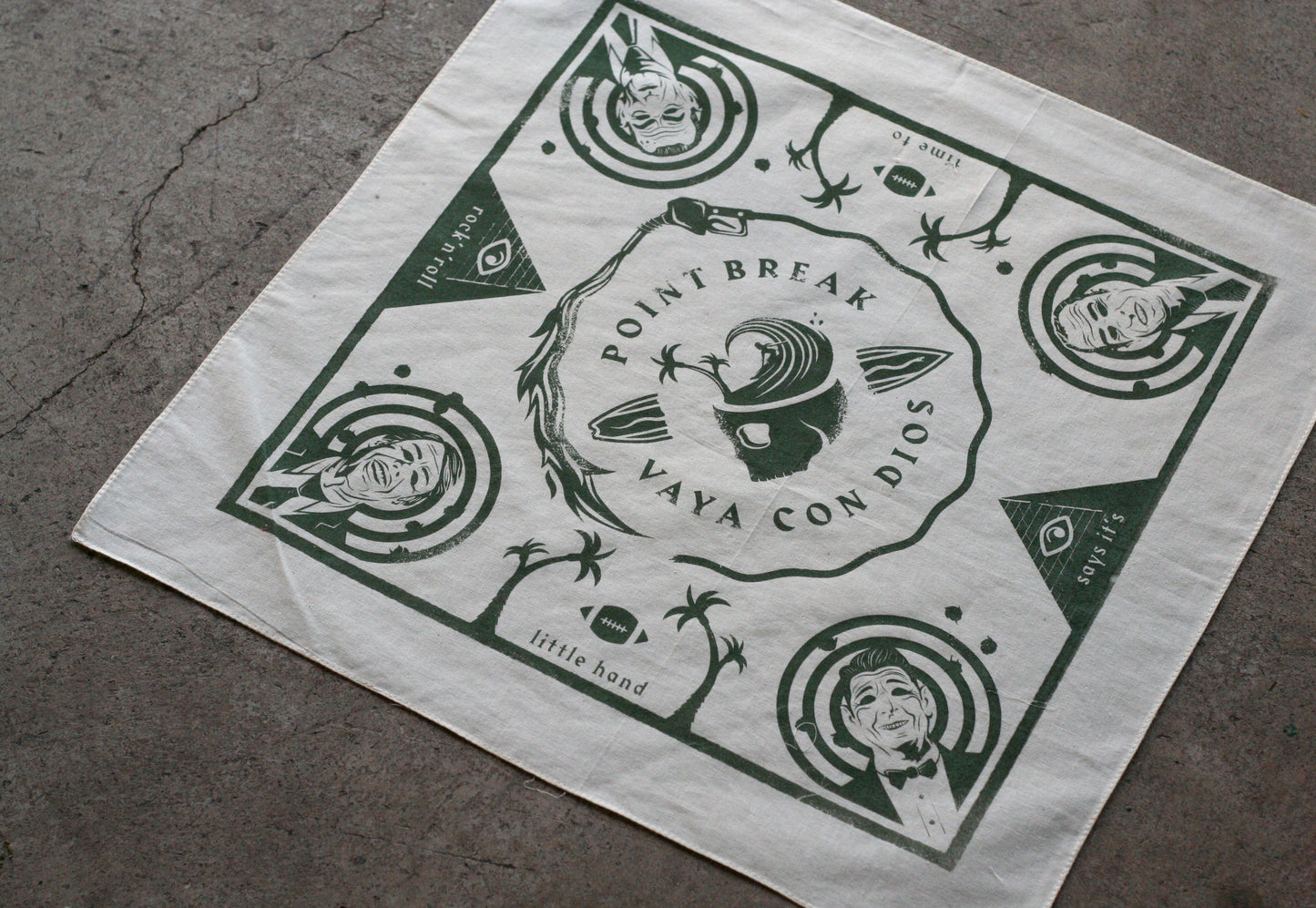 POINT BREAK | Screen Printed Bandana