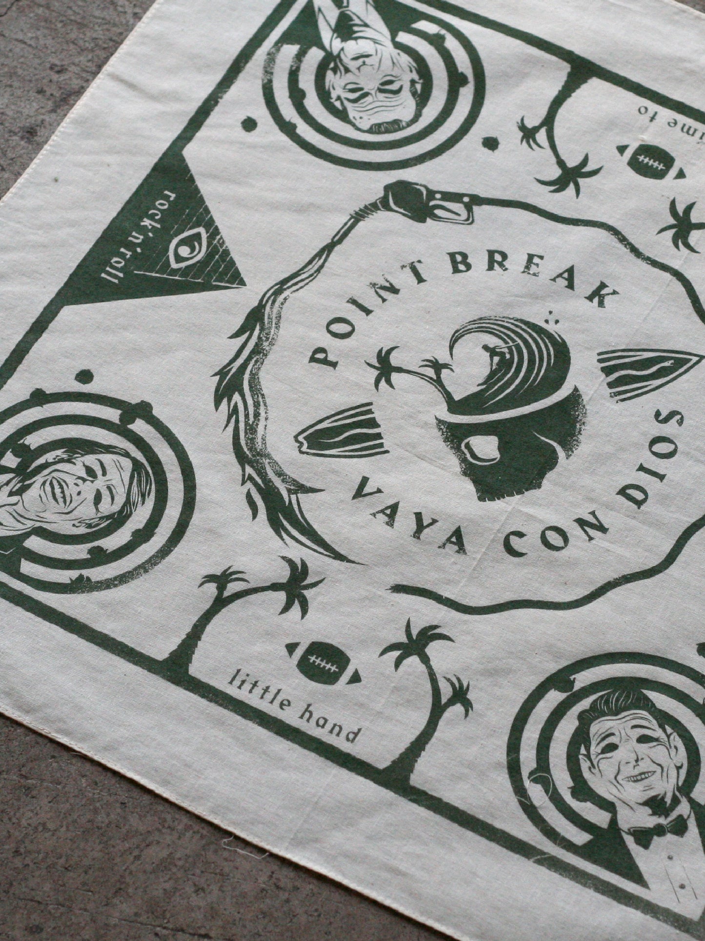 POINT BREAK | Screen Printed Bandana