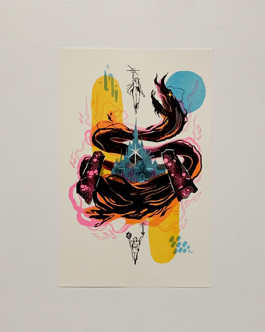 Calamity Ganon riso print