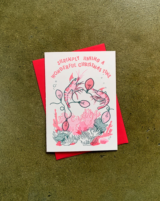 Shrimply Having a Wonderful Christmas Card