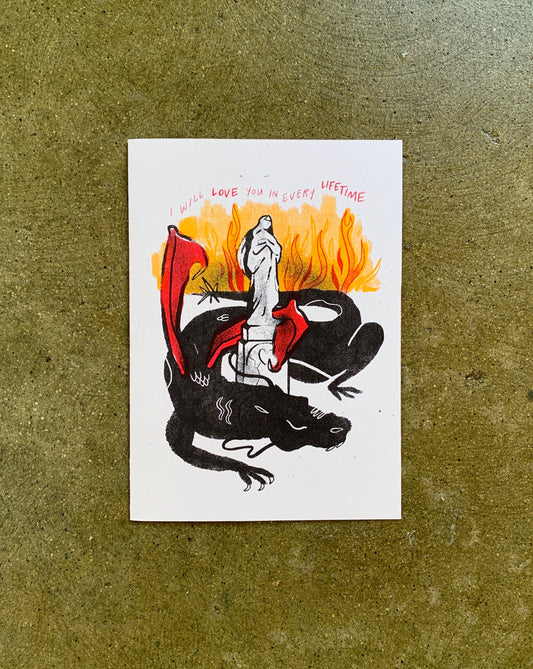 Fearsome Dragon Valentine Card - Every Lifetime
