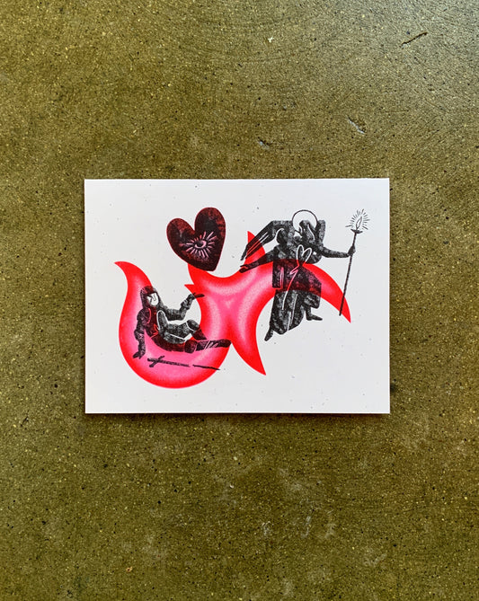 Salvaging Angel Valentine Card