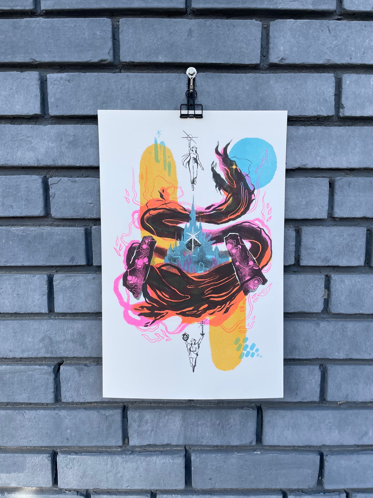 Calamity Ganon riso print