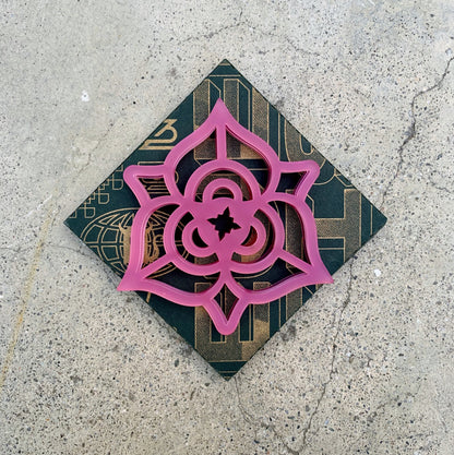 Frosted Acrylic Sego Lily Coaster Set