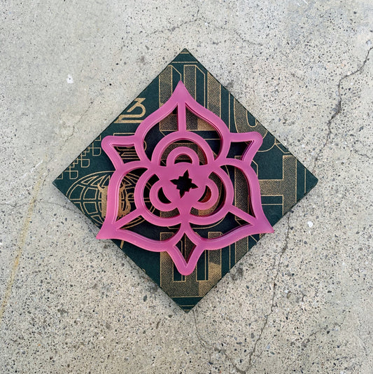 Frosted Acrylic Sego Lily Coaster Set