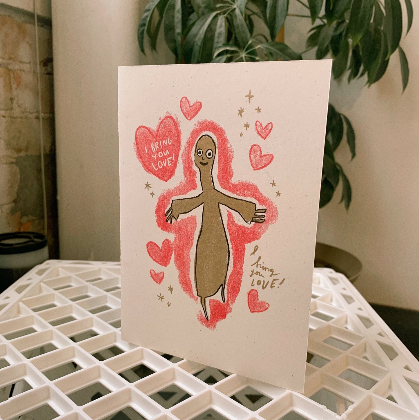 I Bring You Love Card