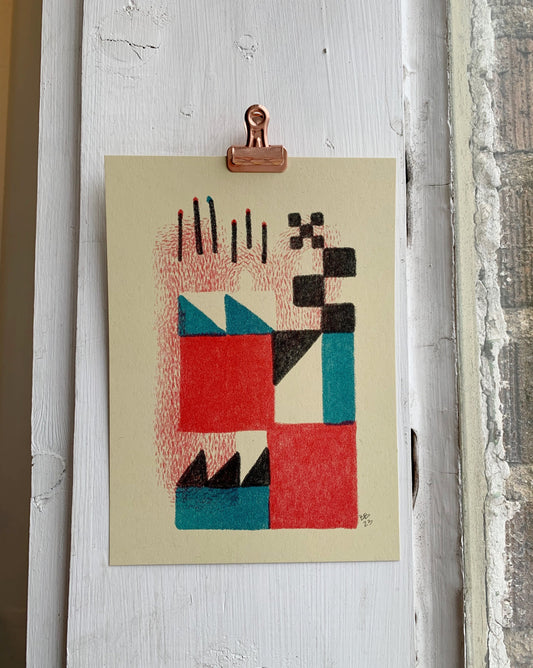 Matchsticks Print